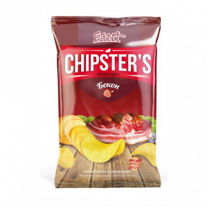 Чіпси Chipsters з беконом 130 г